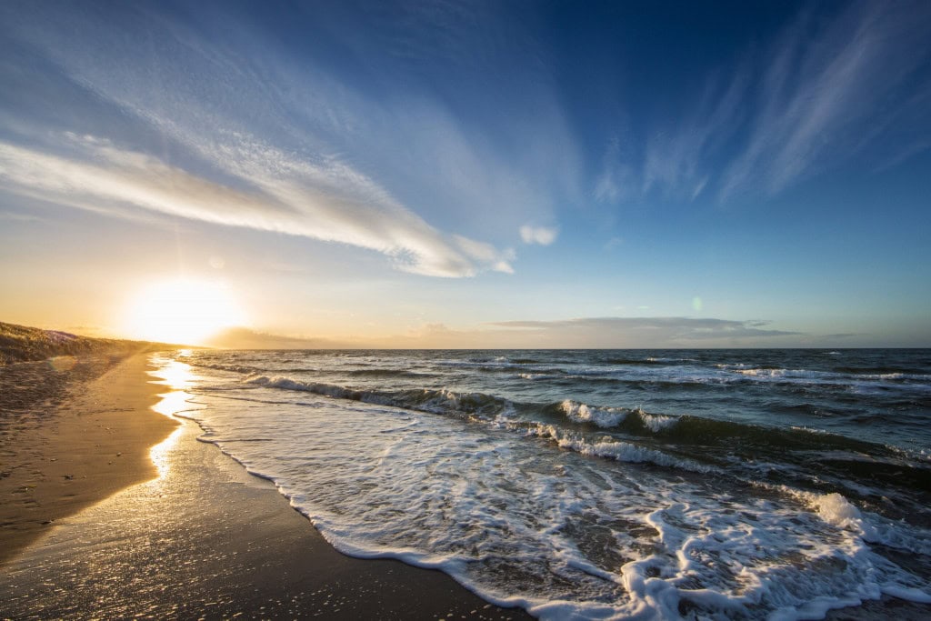 Ostsee bei Sonnenuntergang