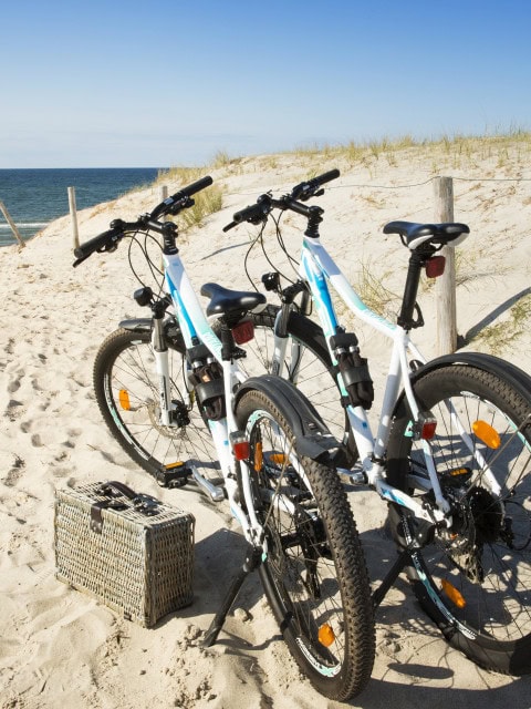 Mountainbikes des Strandhotel Dünenmeers am Strand