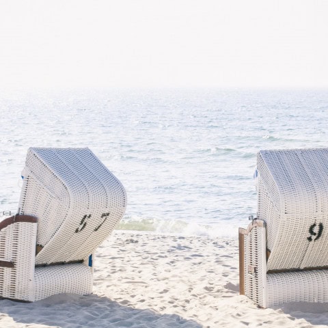 Strandkorb des Strandhotel Fischlands