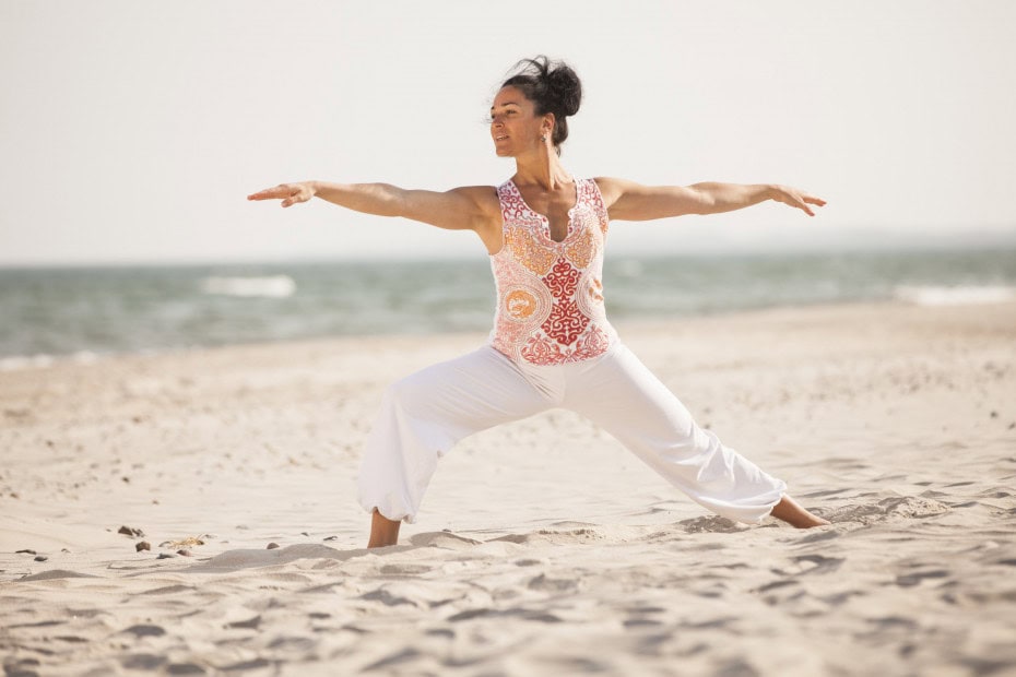 Yoga am Strand im Strandhotel Dünenmeer