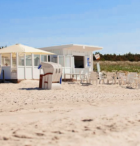 Strandbude des Strandhotel Fischlands