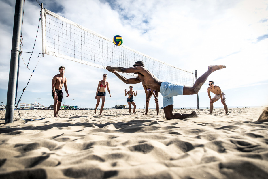 Beach Volleyball im Strandhotel Fischland