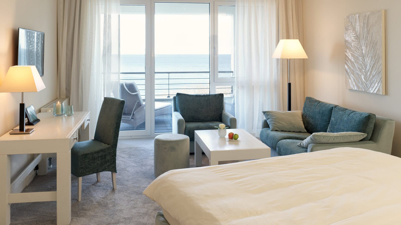 Doppelzimmer im Strandhotel Dünenmeer