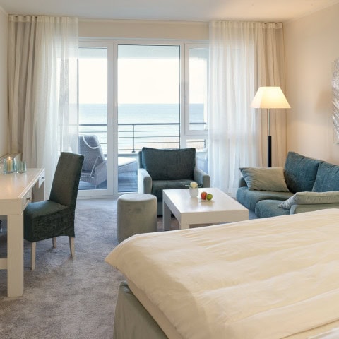 Doppelzimmer im Strandhotel Dünenmeer