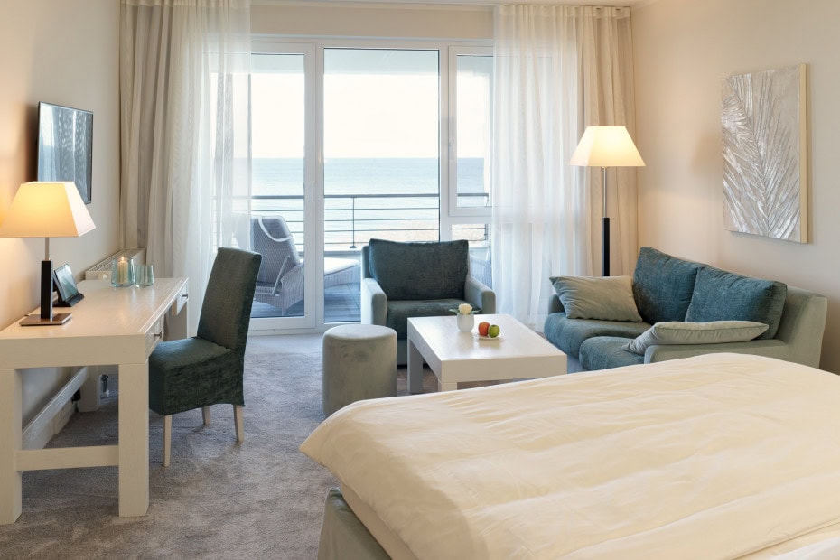 Doppelzimmer im Strandhotel Dünenmeer