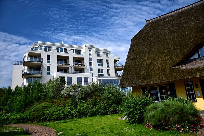 Außenansicht des Strandhotel Dünenmeers