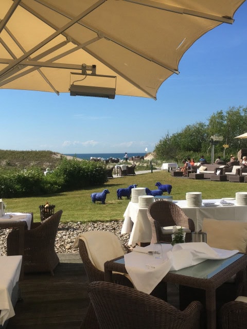 Dünenterrasse im Strandhotel Dünenmeer