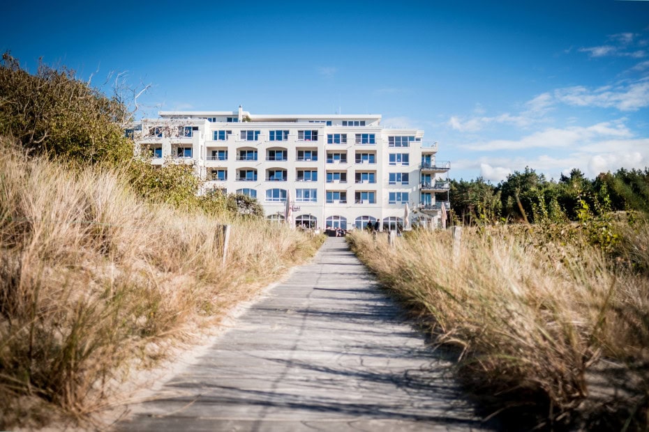 Außenansicht des Strandhotel Dünenmeers