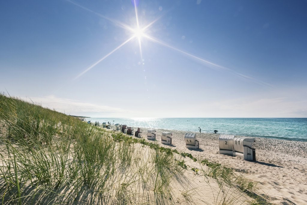 Strandkörbe des Strandhotel Dünenmeers