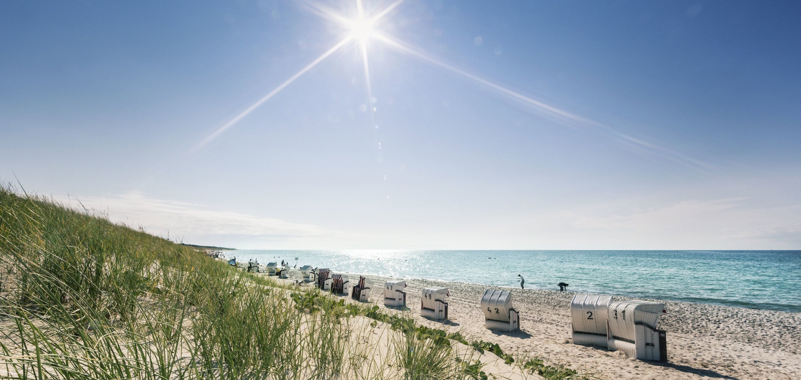 Strandkörbe des Strandhotel Dünenmeers