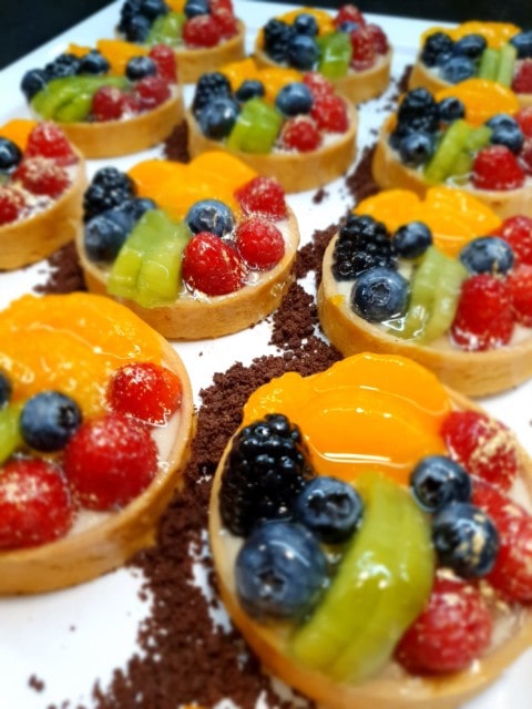 kleine Früchte-Tartelettes aus dem Strandhotel Dünenmeer