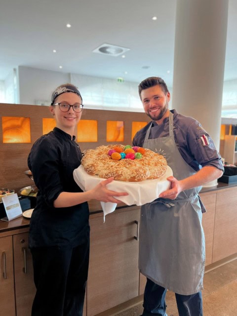 gebackener Osterkranz im Strandhotel Dünenmeer